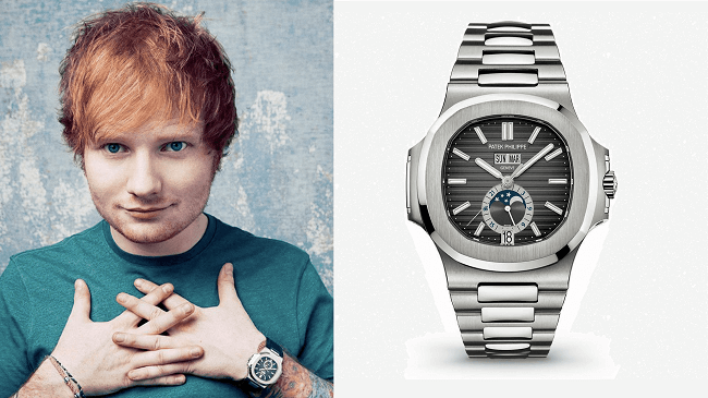 Ed Sheeran cũng rất ưa thích đồng hồ Patek Philippe